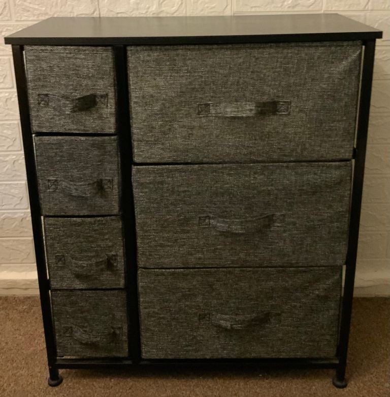 6 chest of fabric drawers 