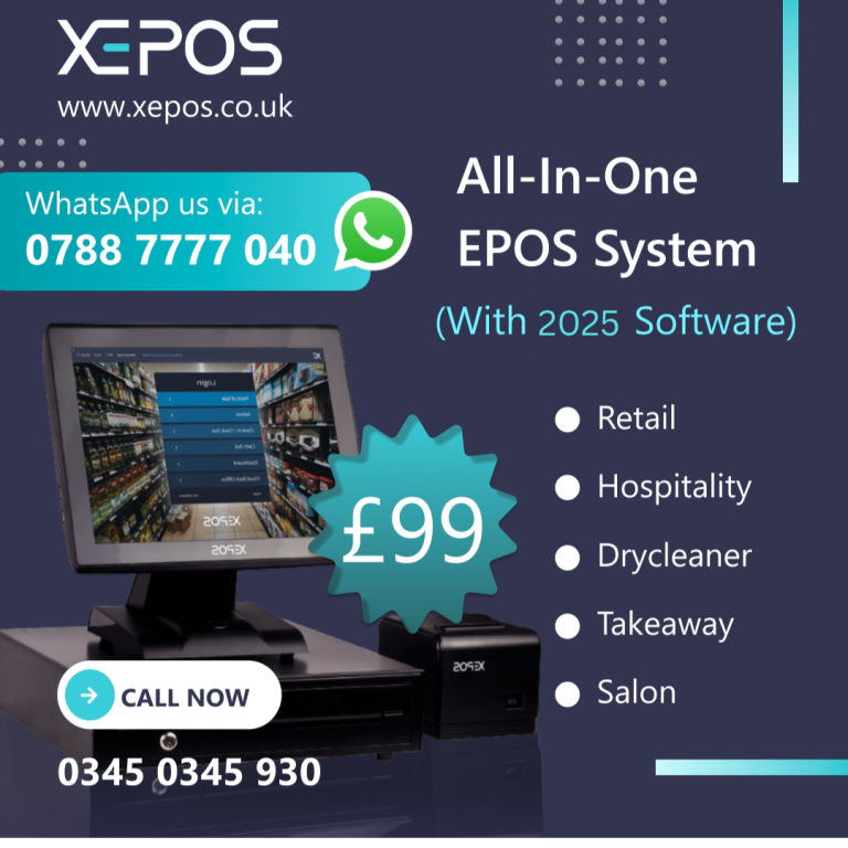 image for £99 BRAND NEW All in One XEPOS Hospitality System - EPOS Till Bar Restaurant Pub Cafe Nightclub 
