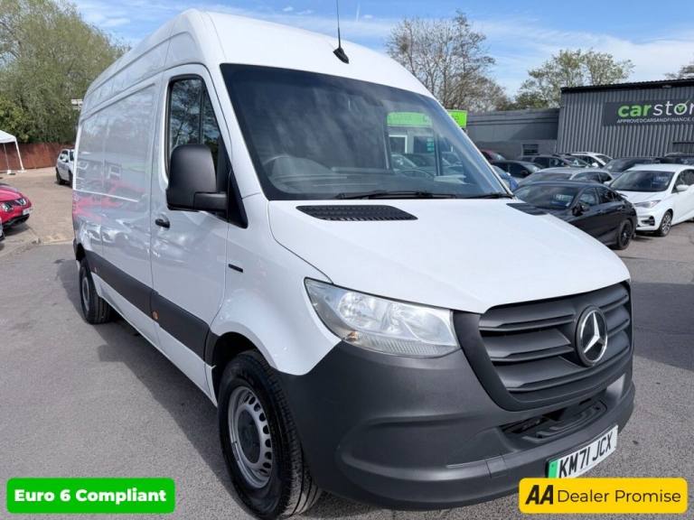 2021 Mercedes-Benz Sprinter White 55kWh Progressive electric panel van, 23,300 miles, Automatic, ...