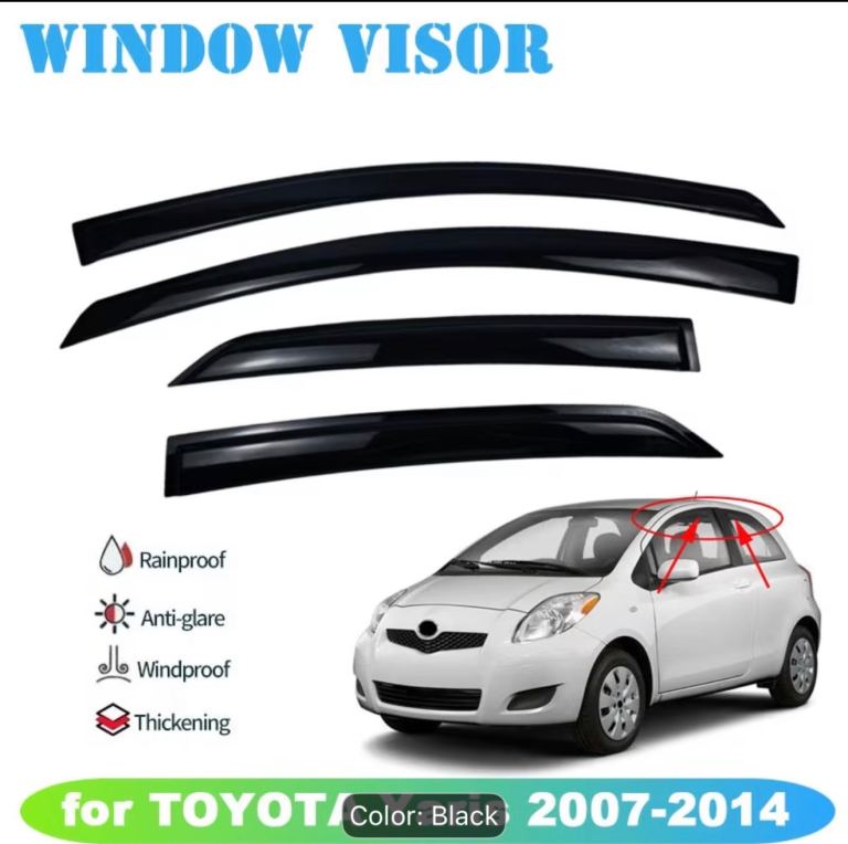 NEW Window deflectors toyota yaris 2007-2014