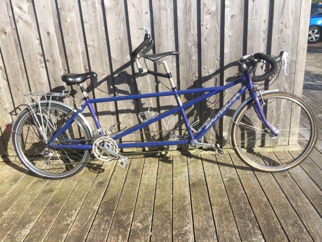 Santana Sturdy Blue Tandem Bike – Good Condition