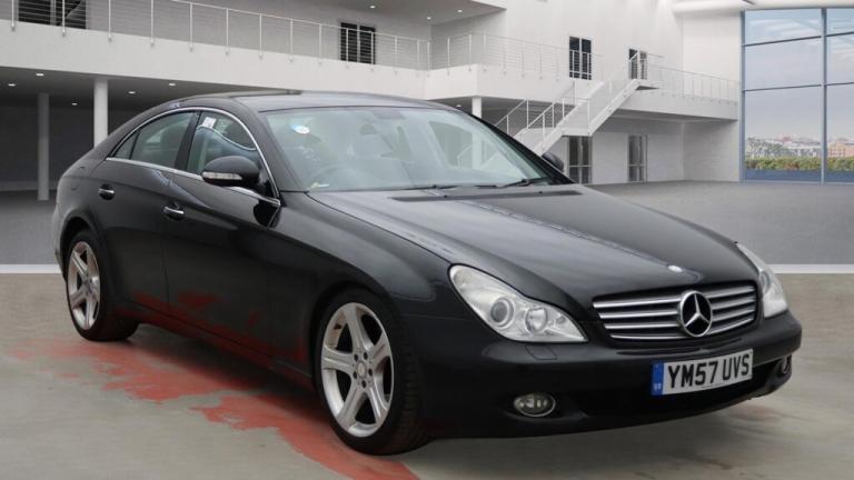 2007 Mercedes-Benz CLS 2007 CLS 320 CDI 4dr Tip Auto BLACK SAT NAV FULL LEATHER FULL SERVICE HIST...