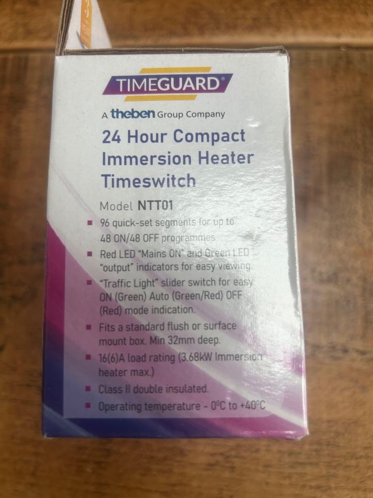 24 HOUR IMMERSION HEATER TIMESWITCH 