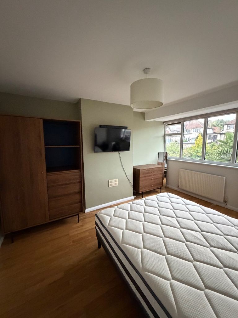 King size bedroom with bathroom 