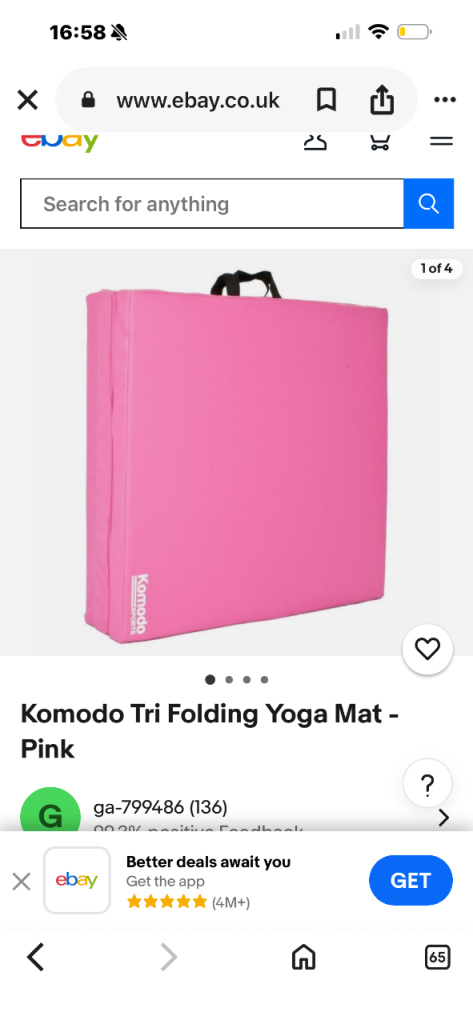 Brand new tri folding yoga mat