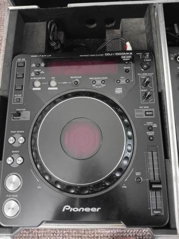 Pioneer CDJ-1000MK2 DJM-600 セット 2x Pioneer cdj 1000mk2, 1x pioneer djm600 mixer, 1x magma flight