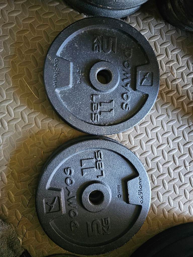 Domyos 5kg/11lbs Weight Plates – Pair, Good Condition