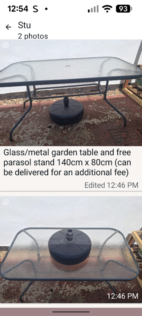 glass table 