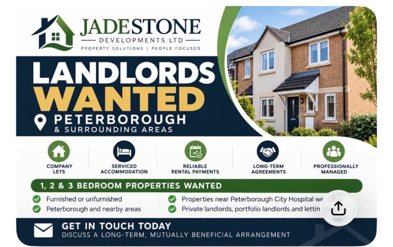 LANDLORDS WANTED – PETERBOROUGH | COMPANY LETS