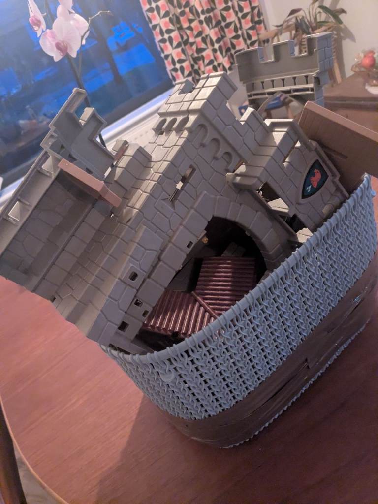 Free plastic toy castle.