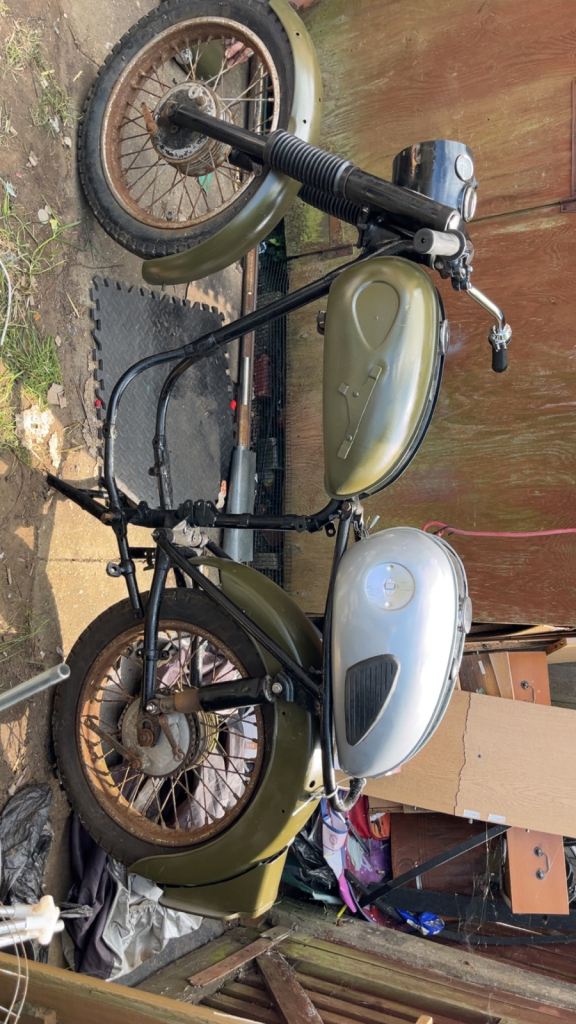 1970 BSA c15 motorbike. 