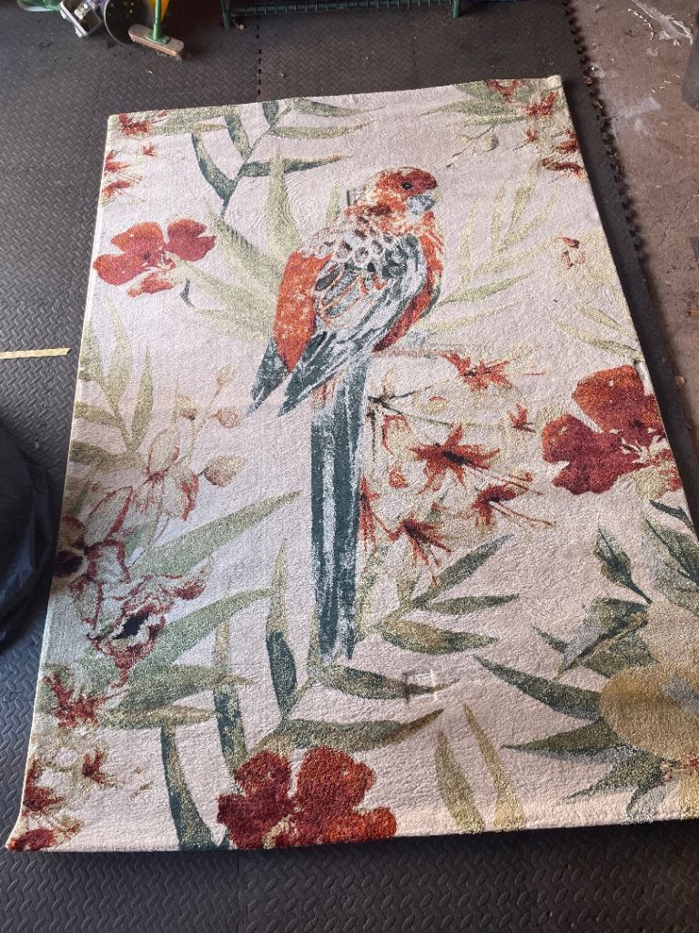 Tropics Cream Multi Rug 160x230cm – Good Condition