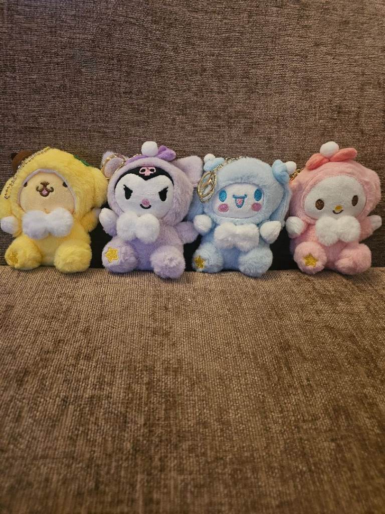sanrio plush keychain