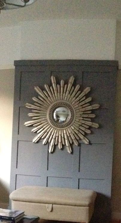 LAURA ASHLEY: Large Constellation Starburst Mirror 105cm in diameter.