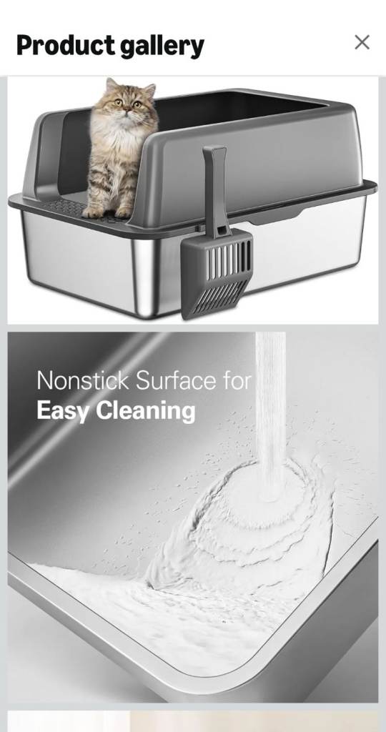 Stainless Steel cat litter box 