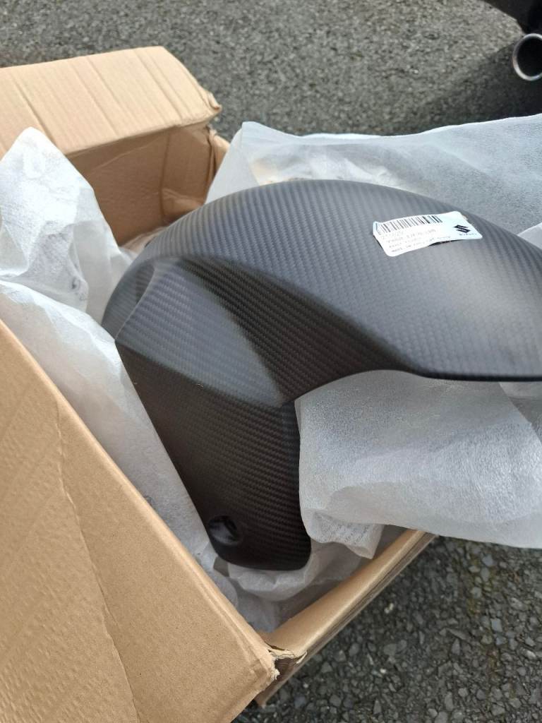 Genuine Suzuki Matt Carbon Fibre Front Mudguard 990D0-17K90-CRB