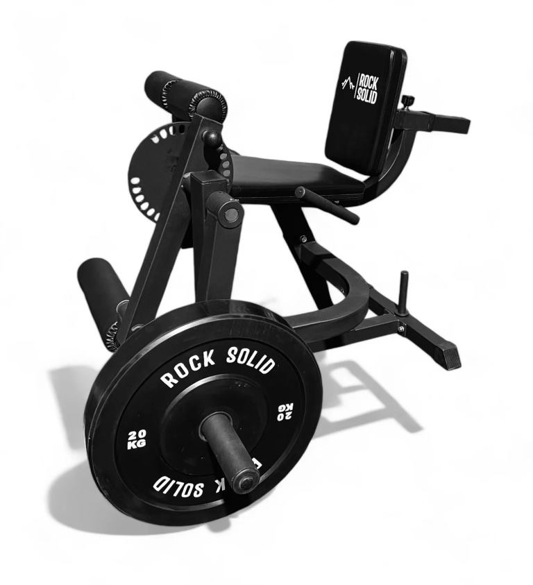 Leg extension and curl machine (plate loaded)