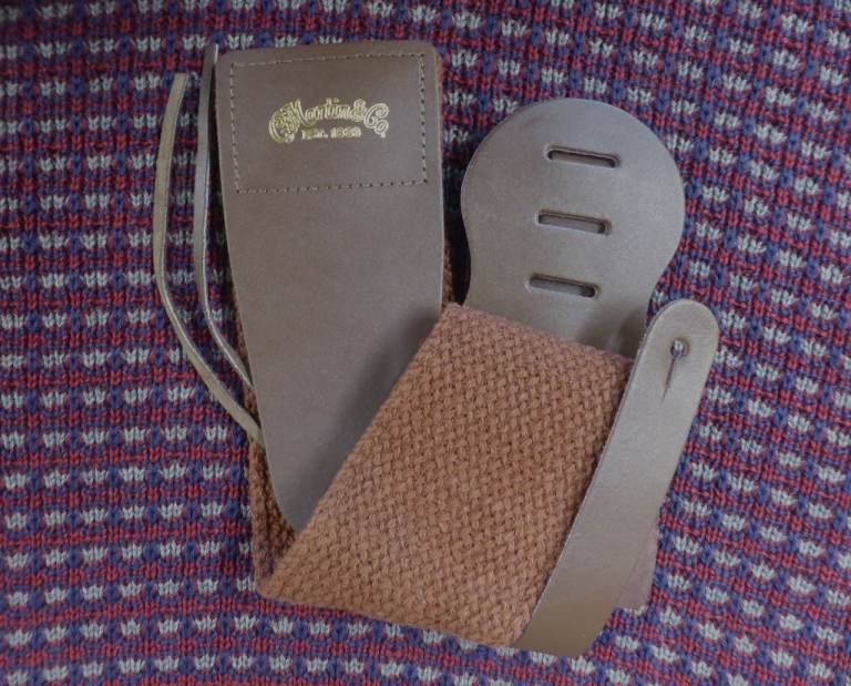 image for !!Rare Find!! 1980/90s Genuine Martin Guitar Leather/Woven Strap N.O.S Never Used