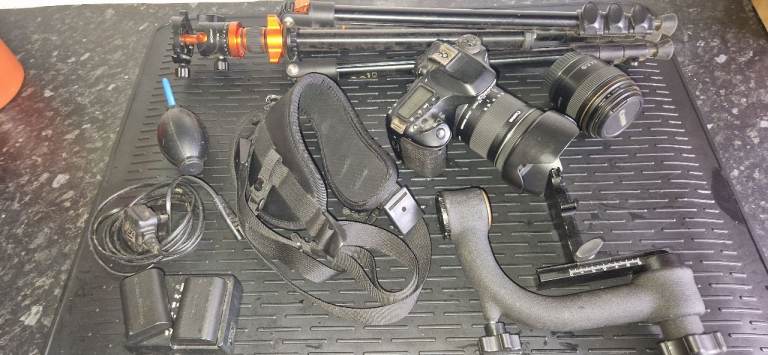 Canon 80D with full set up