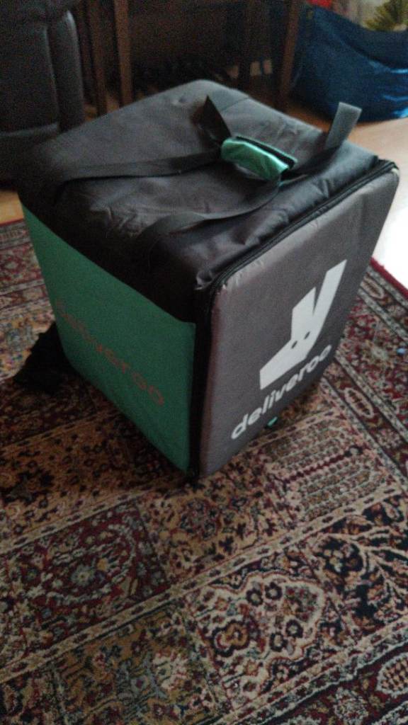 Deliveroo Delivery Bag including Deliveroo uniform
