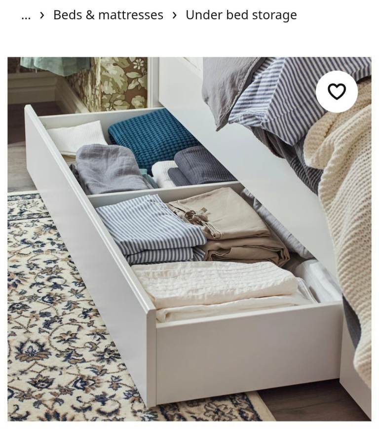 Ikea songesand under bed storage drawer