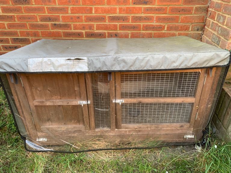 Guinea pig hutch, run, carrier bundle 