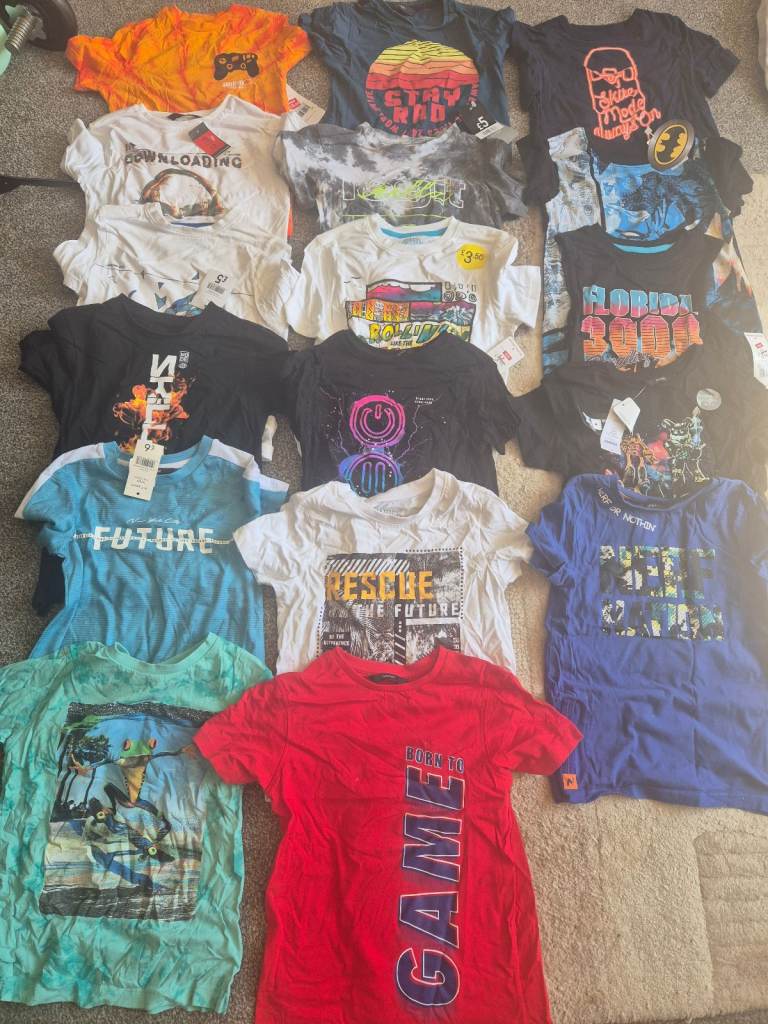 Bundle of New Boys T Shirts Age 6-7yrs