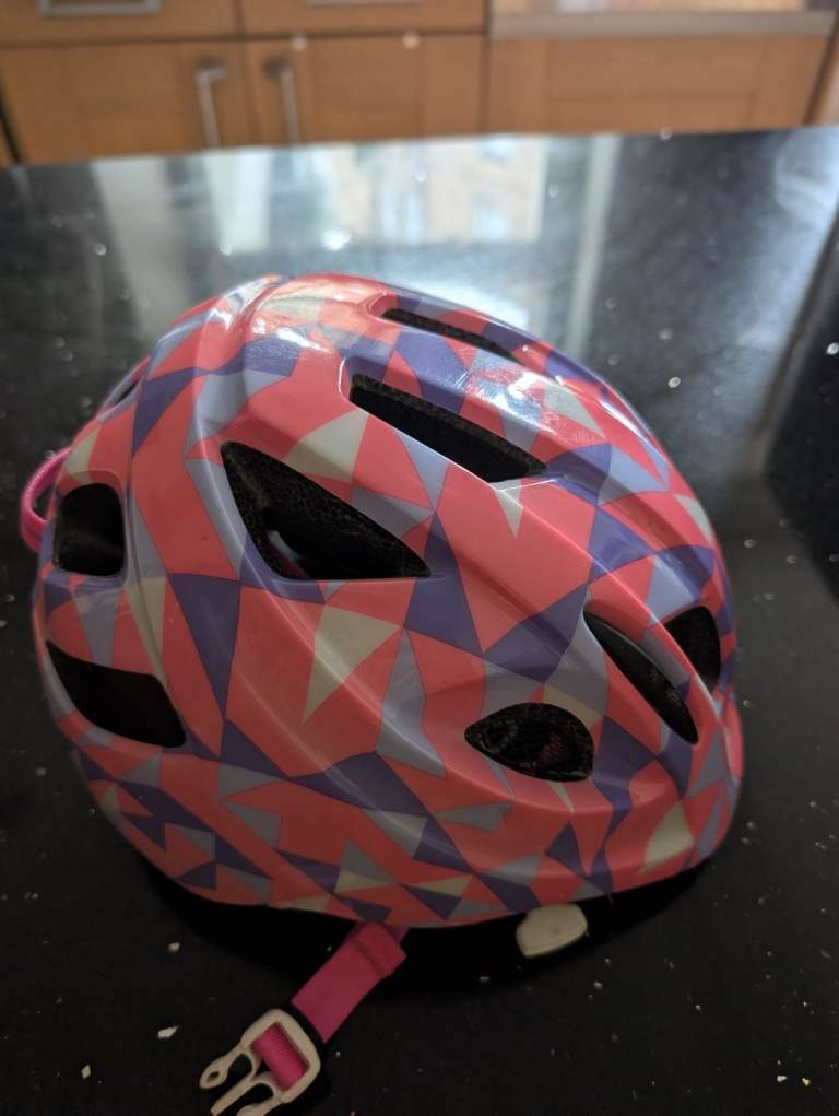Girl's Bike Helmet - Multicoloured, very good condition, hardly usedGood Condition