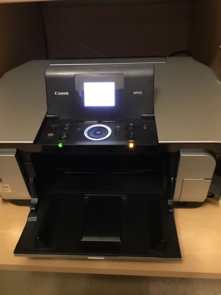 Canon Pixma MP610 Printer with full set of ink (for parts/not working)