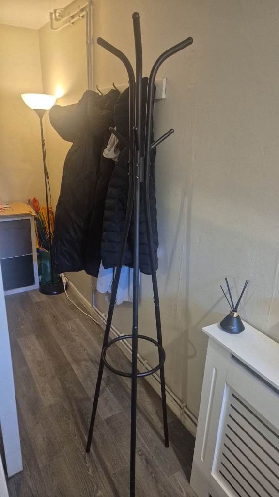 Black coat stand