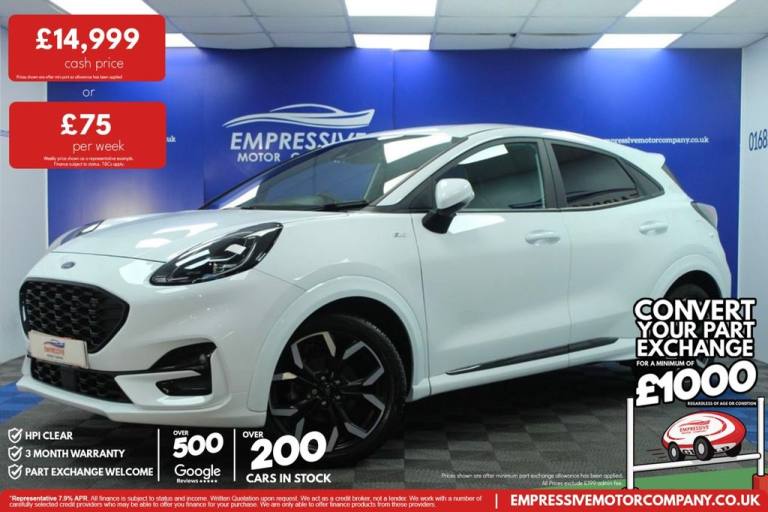 2021 71 FORD PUMA 1.0T ECOBOOST MHEV ST-LINE X SUV 5DR PETROL MANUAL EURO 6 (S/S