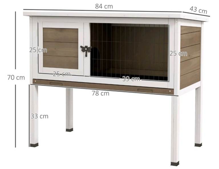 Rabbit hutch wooden brand new 