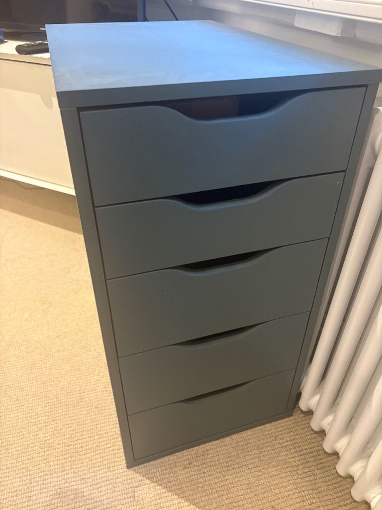 IKEA Alex Drawer Unit - Grey 5-Drawer Storage