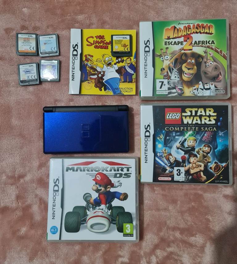 Ds lite bundle (metallic blue with games)