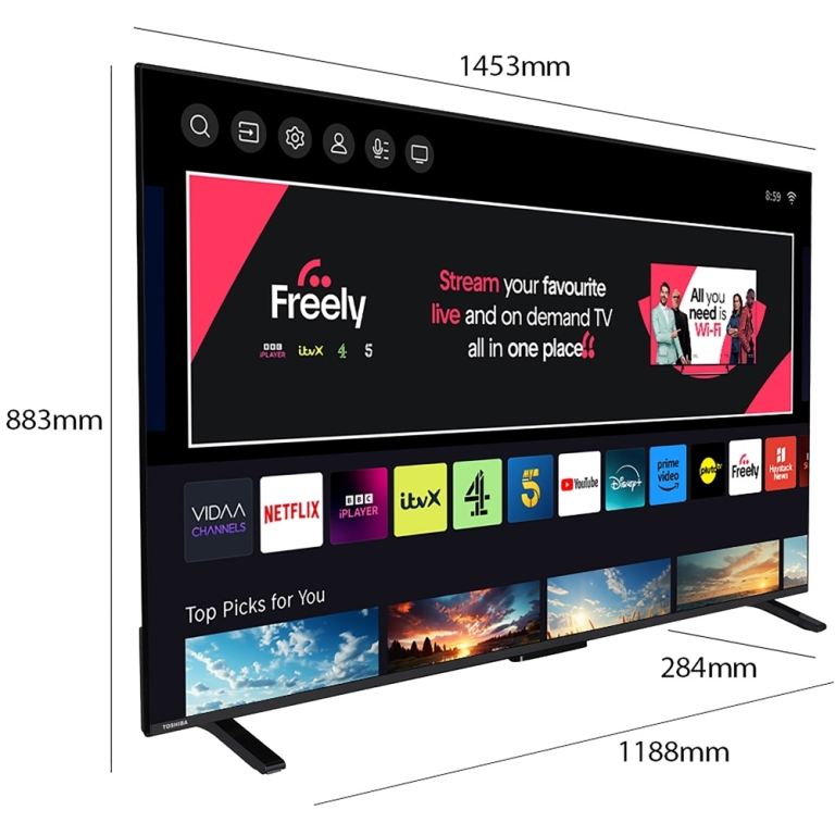 65” TOSHIBA 4k SMART LED HDR ULTRA HDTV 