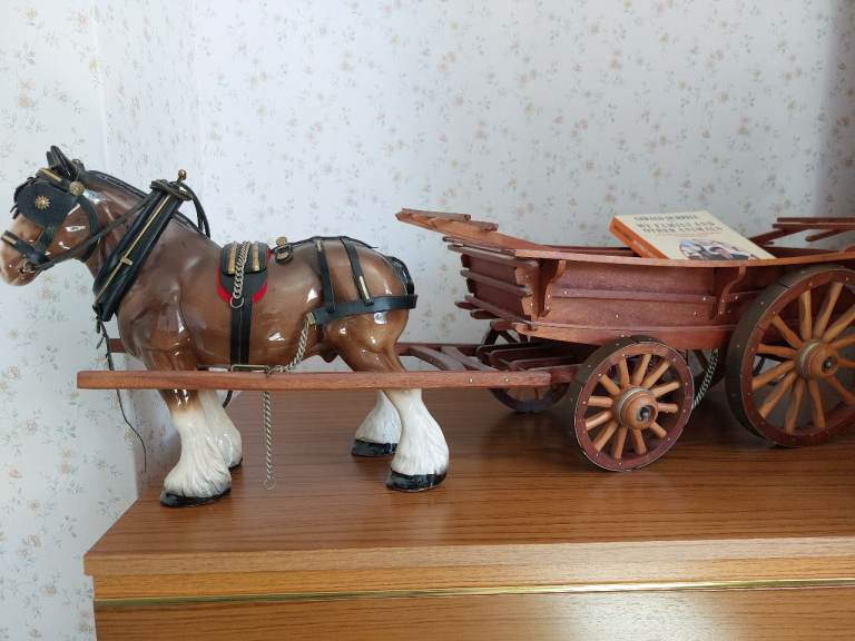 China shire horse & cart