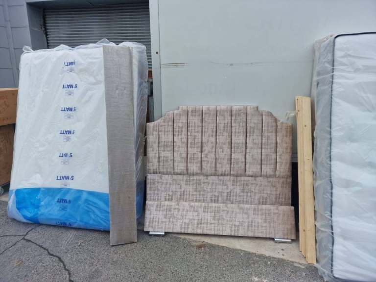 King size bed frame  3 bedroom suit wardrobe £90 drawer £75 bedside locker £50 ,,