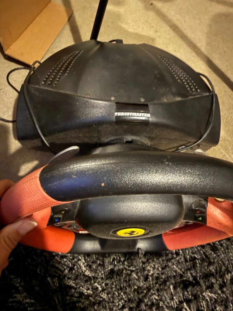 Thrustmaster Ferrari 458 Spider Racing Wheel & Pedals - Good Condition