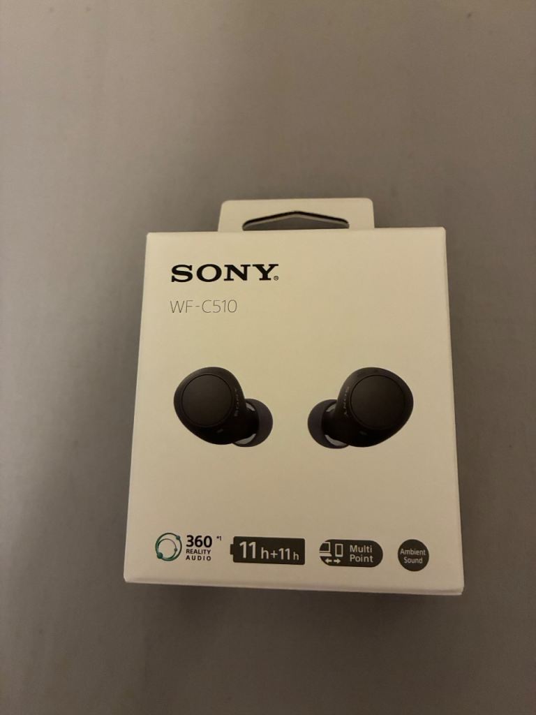 Sony WF-C510 Wireless Earbuds - Black, Brand New in Box
