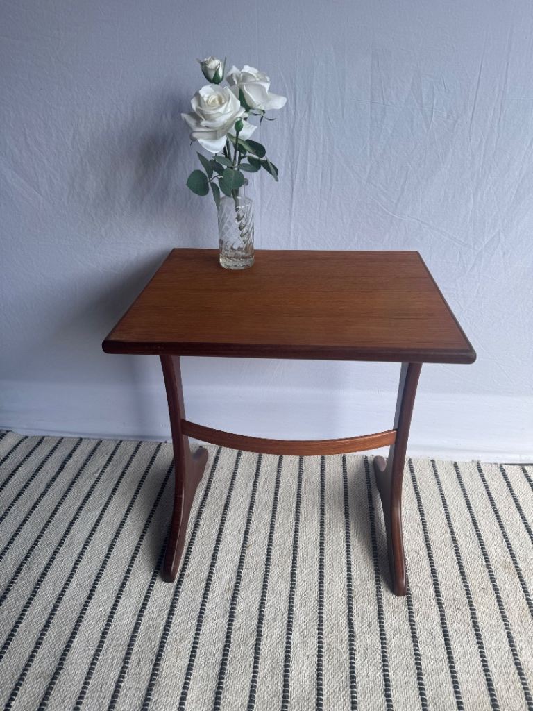 Mid century retro vintage teak side table coffee table occasional table
