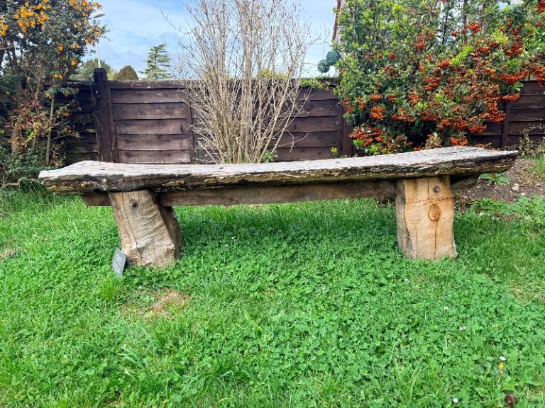 Wooden bench 