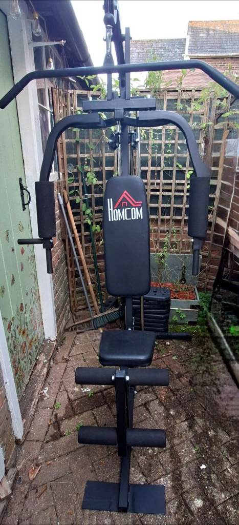 HOMCOM Home Multi Gym with 45kg Weight Stack – Good Condition