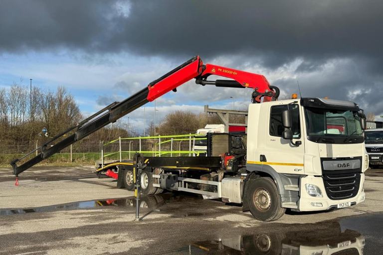 2021 21 plate Euro 6 DAF CF340 6X2 26t Beavertail Cheesewedge TML