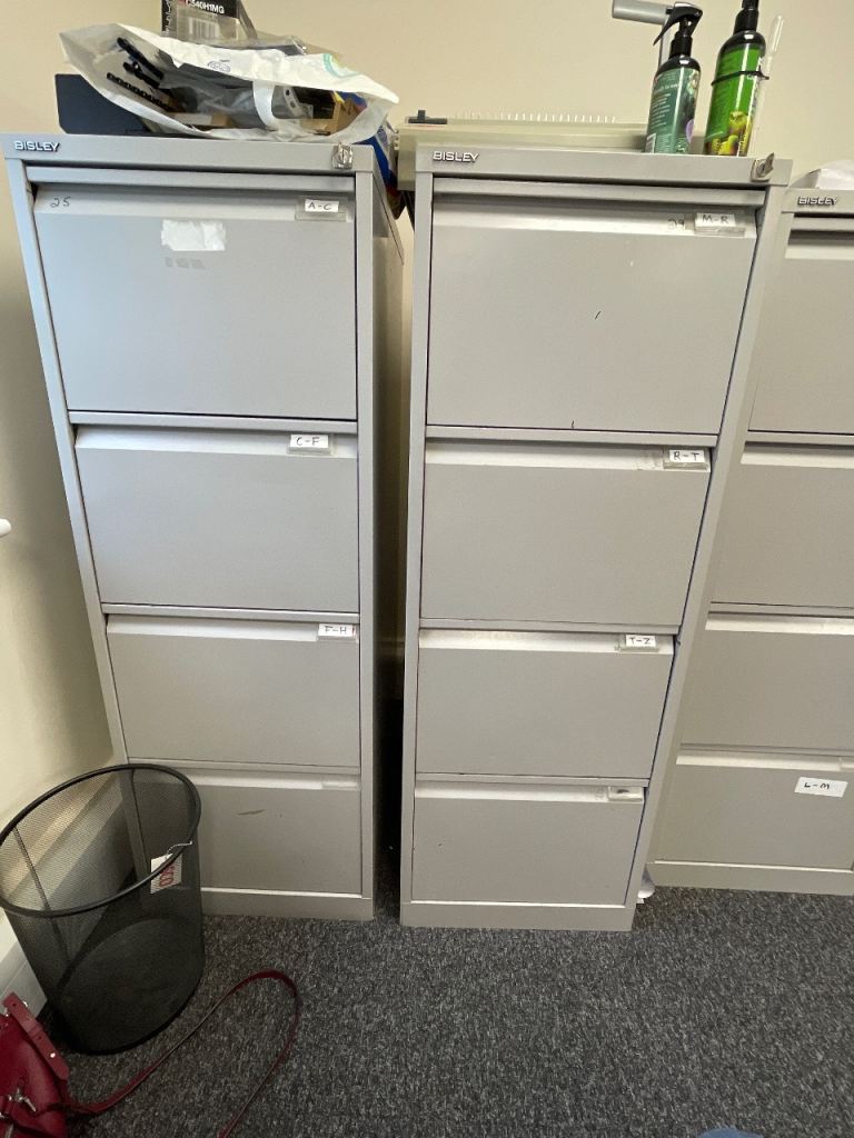 Filing Cabinets x 2 with locks