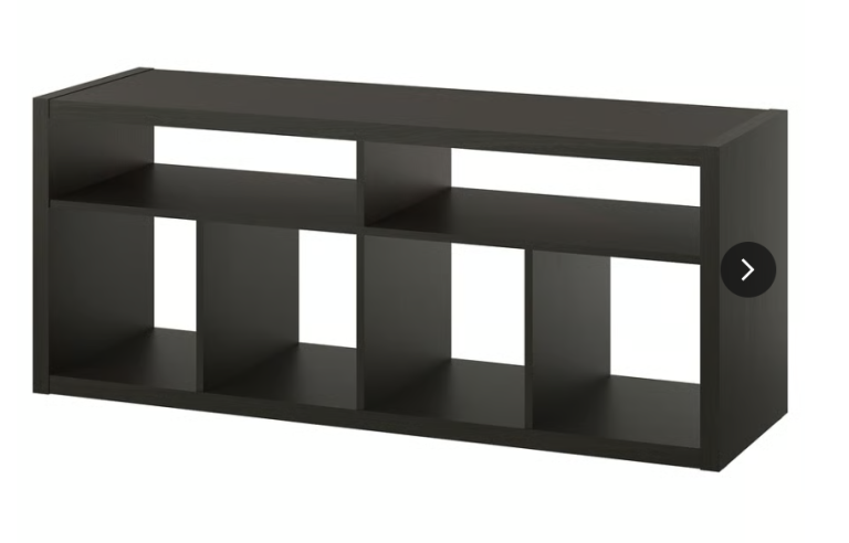 Ikea Kallax TV unit - black brown - 147x60 cm