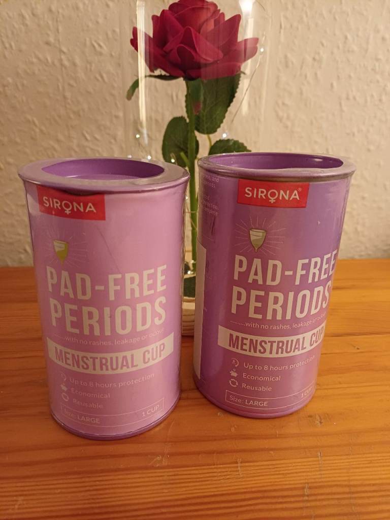 2x Sirona Menstrual Cup Large