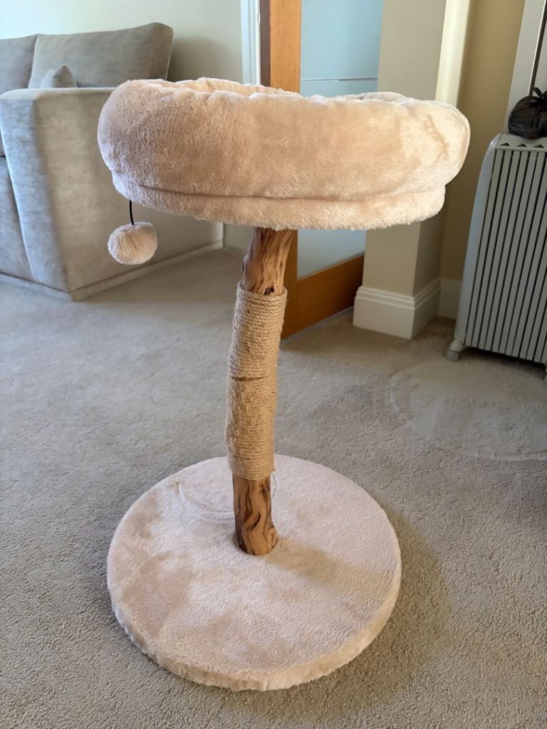 Cat scratcher with a bed 