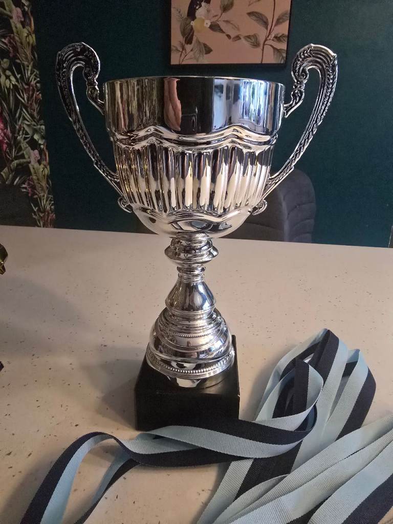 Football trophies and medals 