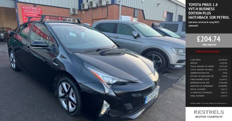 2016 Toyota Prius 1.8 VVT-h Business Edition Plus Hatchback 5dr Petrol Hybrid CVT Euro 6 (s/s Hat...