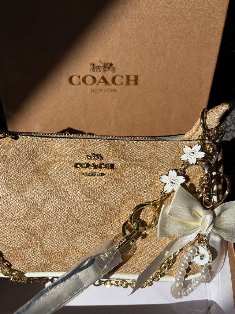 Coach bag with charm